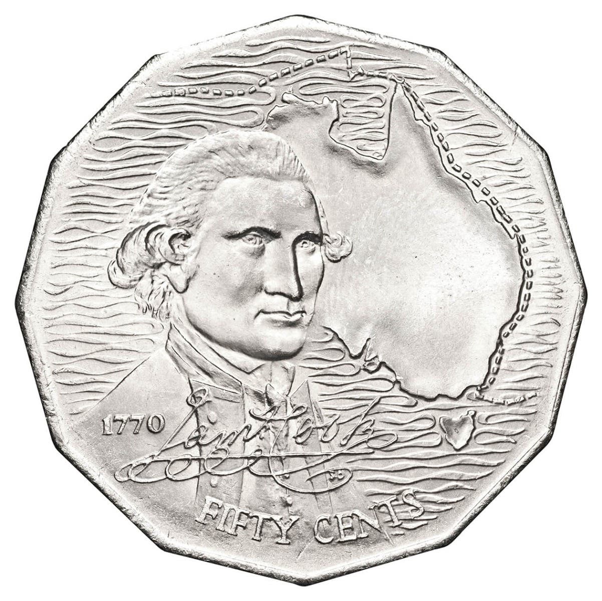 Captain Cook Bicentenary 1970 50c Cu-Ni Coin Pack
