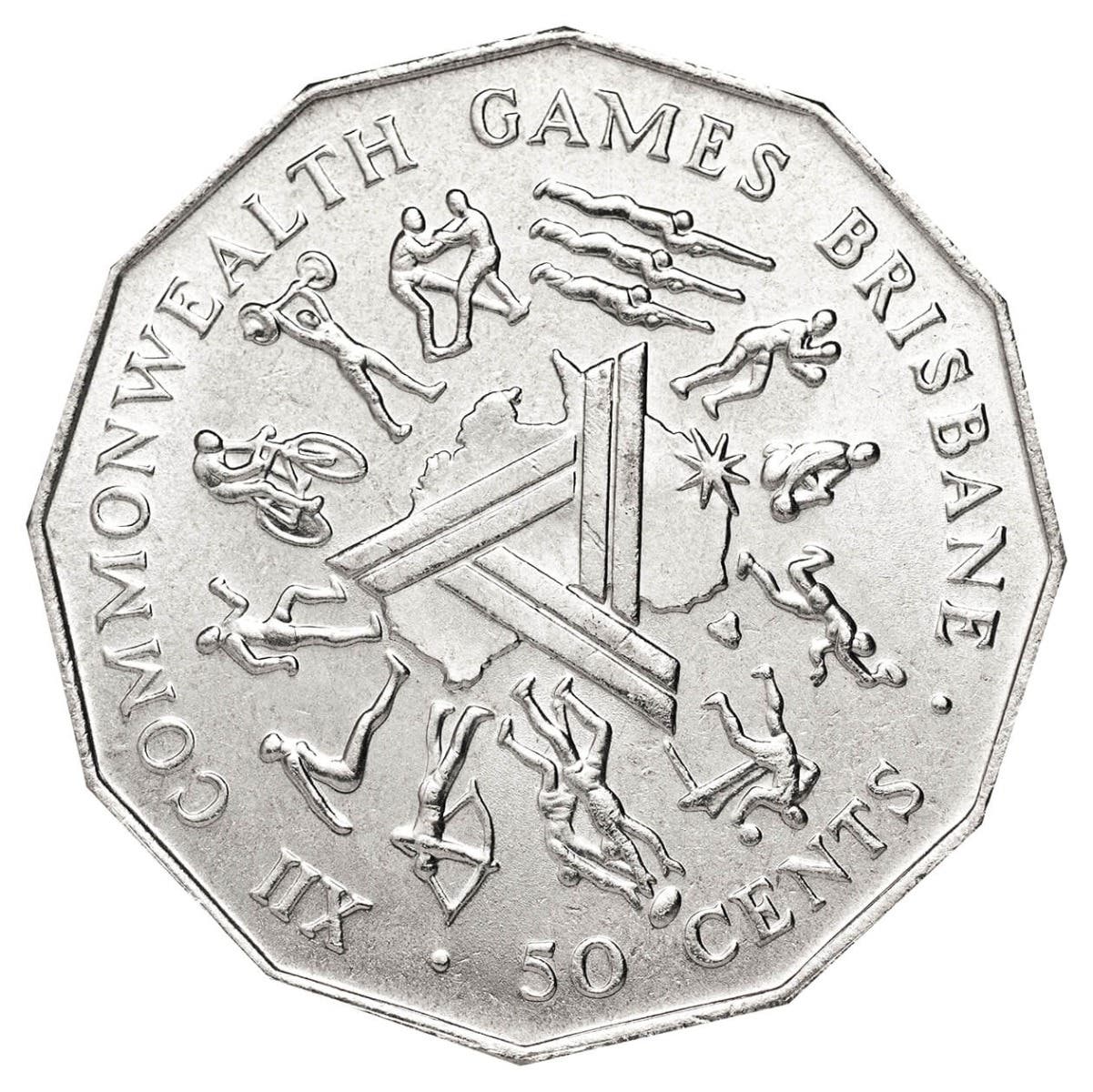 XII Commonwealth Games Brisbane 1982 50c Cu-Ni Coin Pack