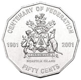 Australia Centenary of Federation 2001 50c Norfolk Island Cupro-Nickel Uncirculated Coin Pack