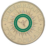 Australia Remembrance Day 2014 $2 Colour Aluminium-Bronze Uncirculated Coin Pack