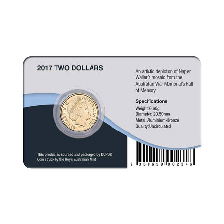 Australia Lest We Forget 2017 $2 Colour Aluminium-Bronze Uncirculated Coin Pack