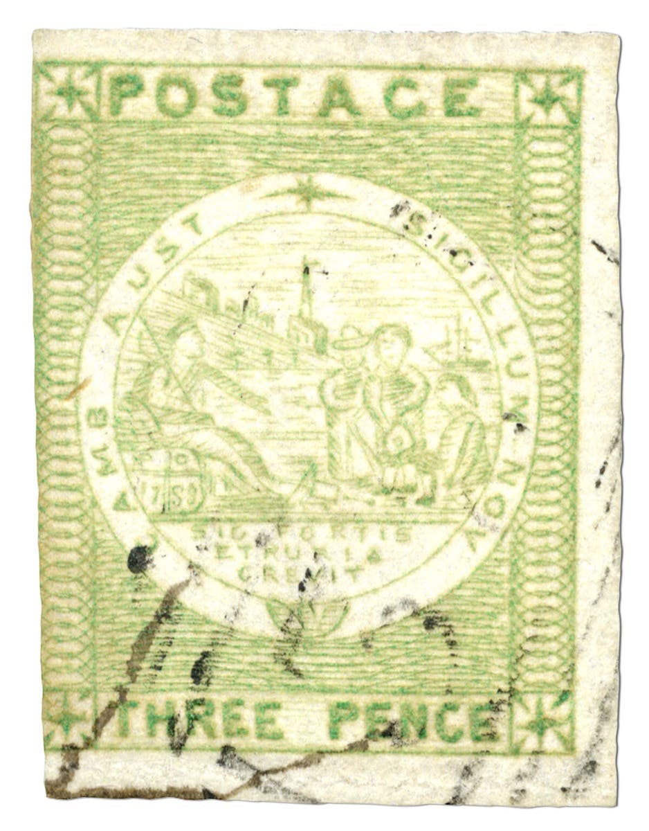 1850 NSW 3d Green Sydney View FINE USED