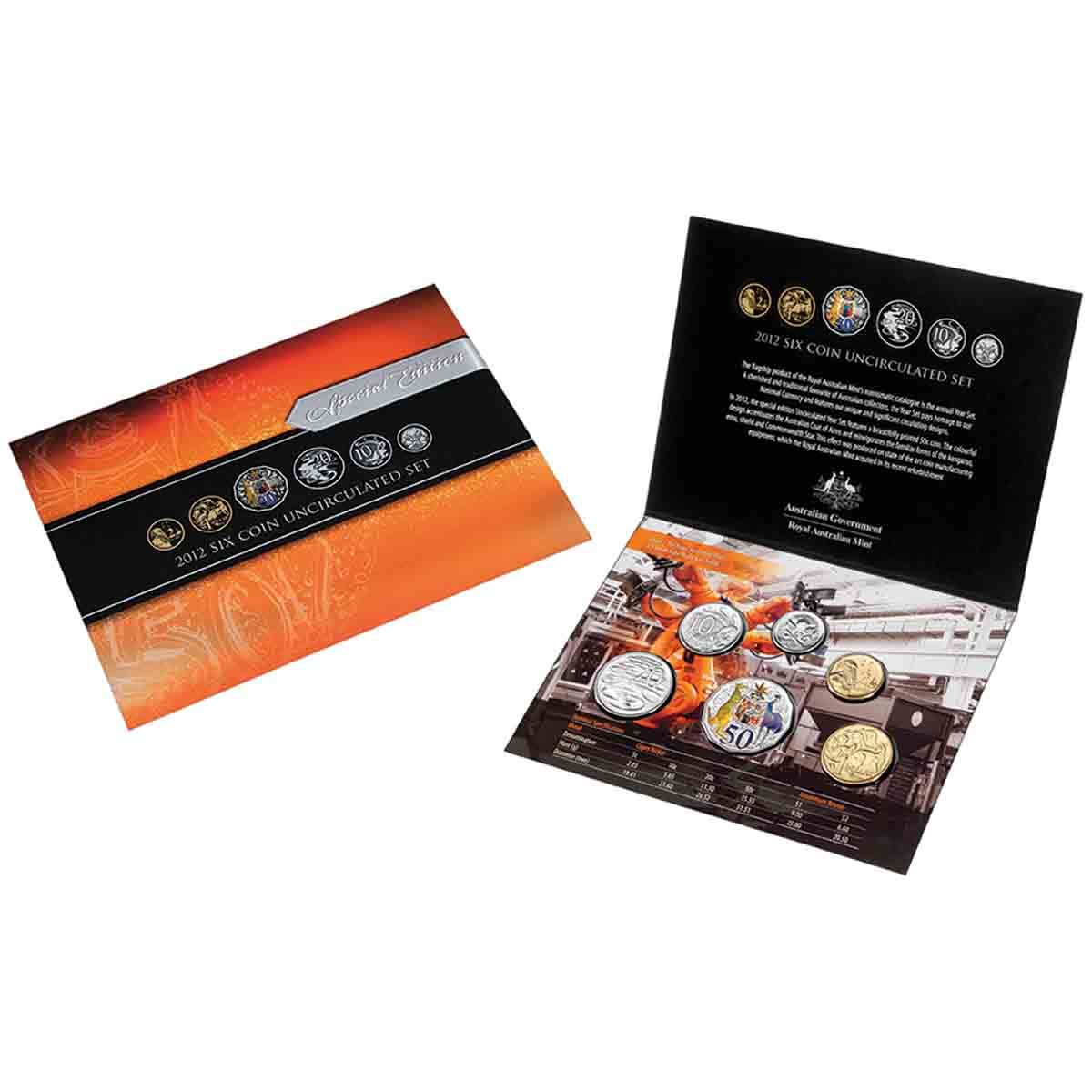 Australia 2012 6-Coin Mint Set – Downies Collectables