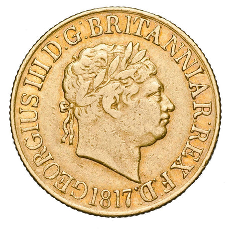 King George III 1817 Sovereign VF