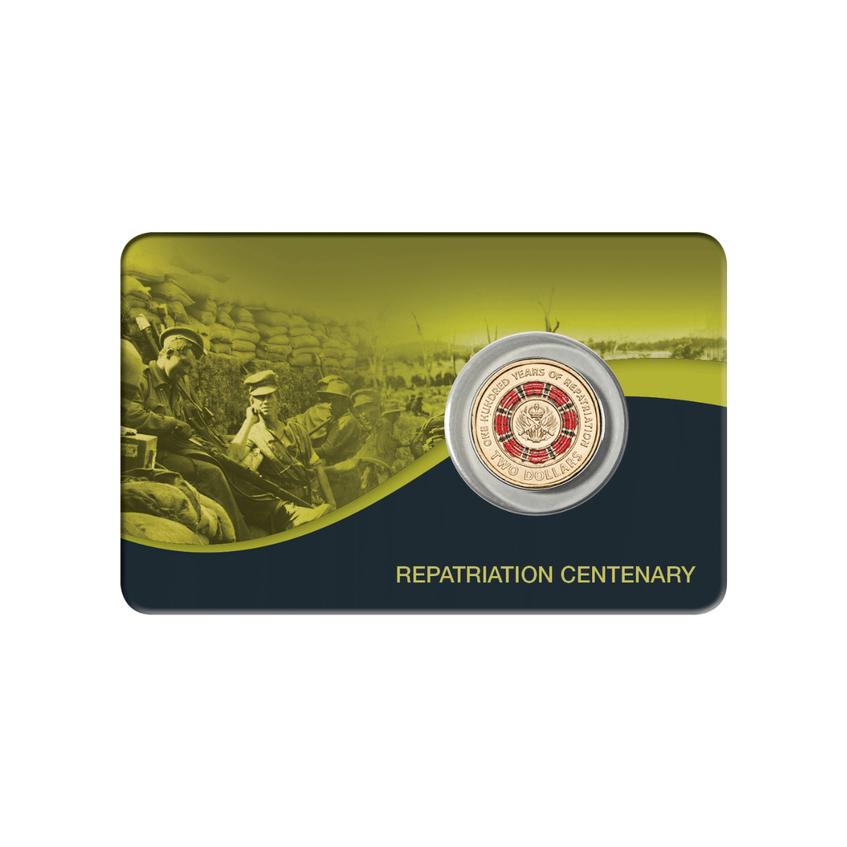 Australia Lest We Forget Centenary of Repatriation 2019 $2 Colour Aluminium-Bronze Uncirculated Coin Pack
