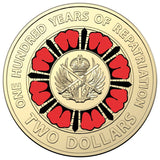 Lest We Forget Centenary of Repatriation 2019 $2 Colour Al-Br Coin Pack