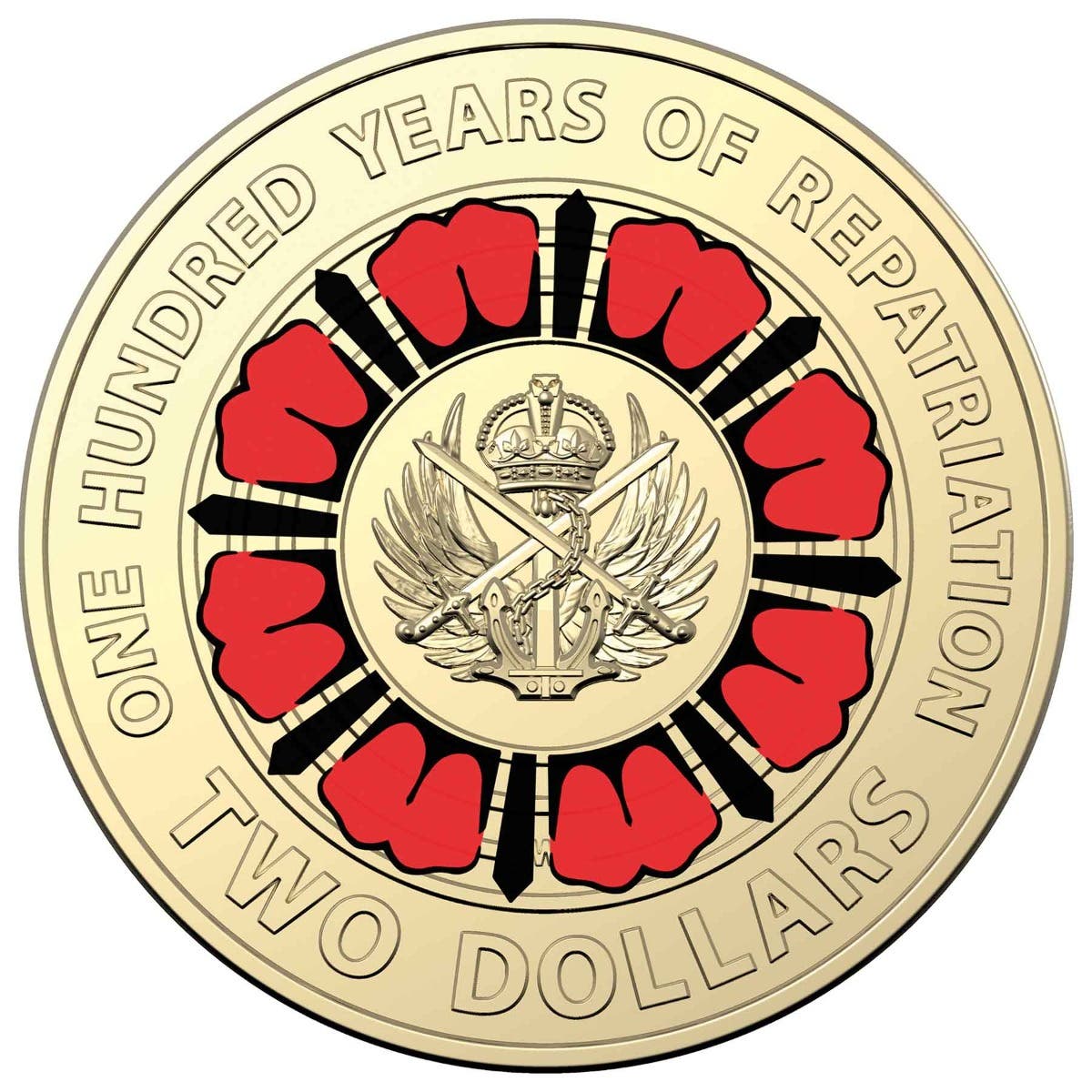 Australia Lest We Forget Centenary of Repatriation 2019 $2 Colour Aluminium-Bronze Uncirculated Coin Pack