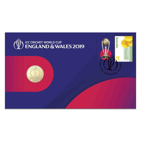 ICC Cricket World Cup 2019 $1 Stamp & Coin Cover