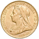 Queen Victoria 1899P Veiled Head Gold Sovereign Extremely Fine