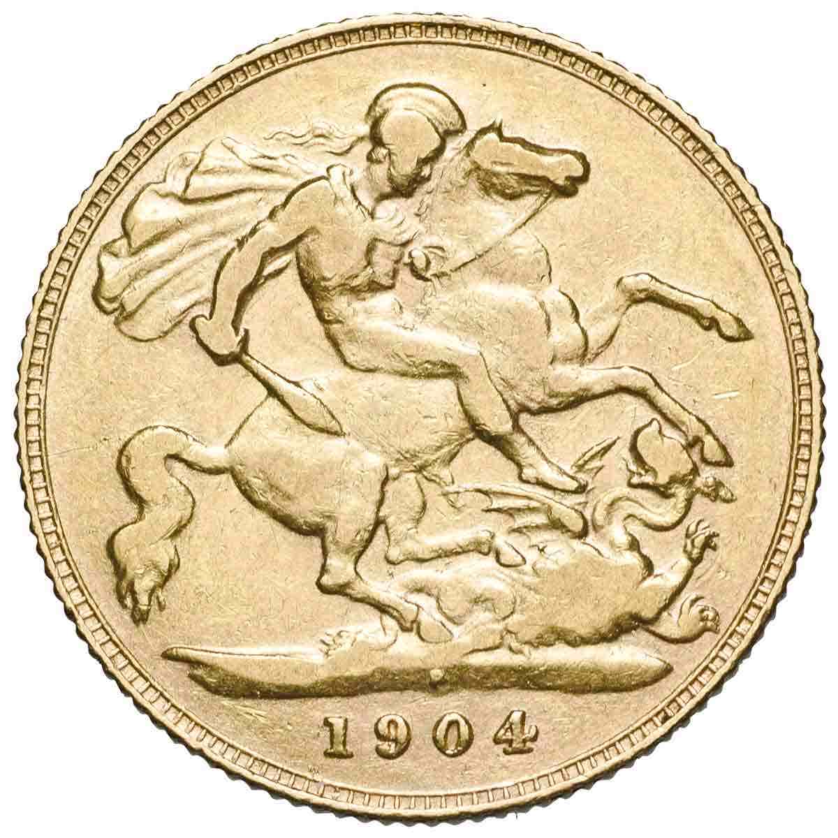 Edward VII 1904P Half Sovereign Very Fine/about Very Fine