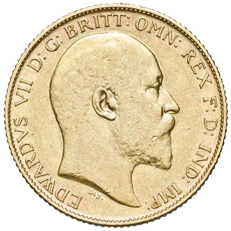 Edward VII 1904P Half Sovereign Very Fine/about Very Fine