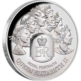 Queen Elizabeth II Royal Portraits 2020 $5 1oz Silver Proof Coin