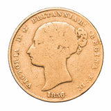 1856 Sydney Mint Half Sovereign Type I Very Good