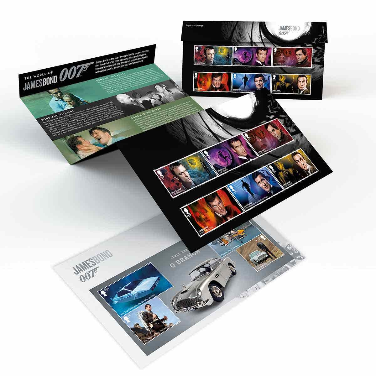 James Bond Stamp Presentation Pack