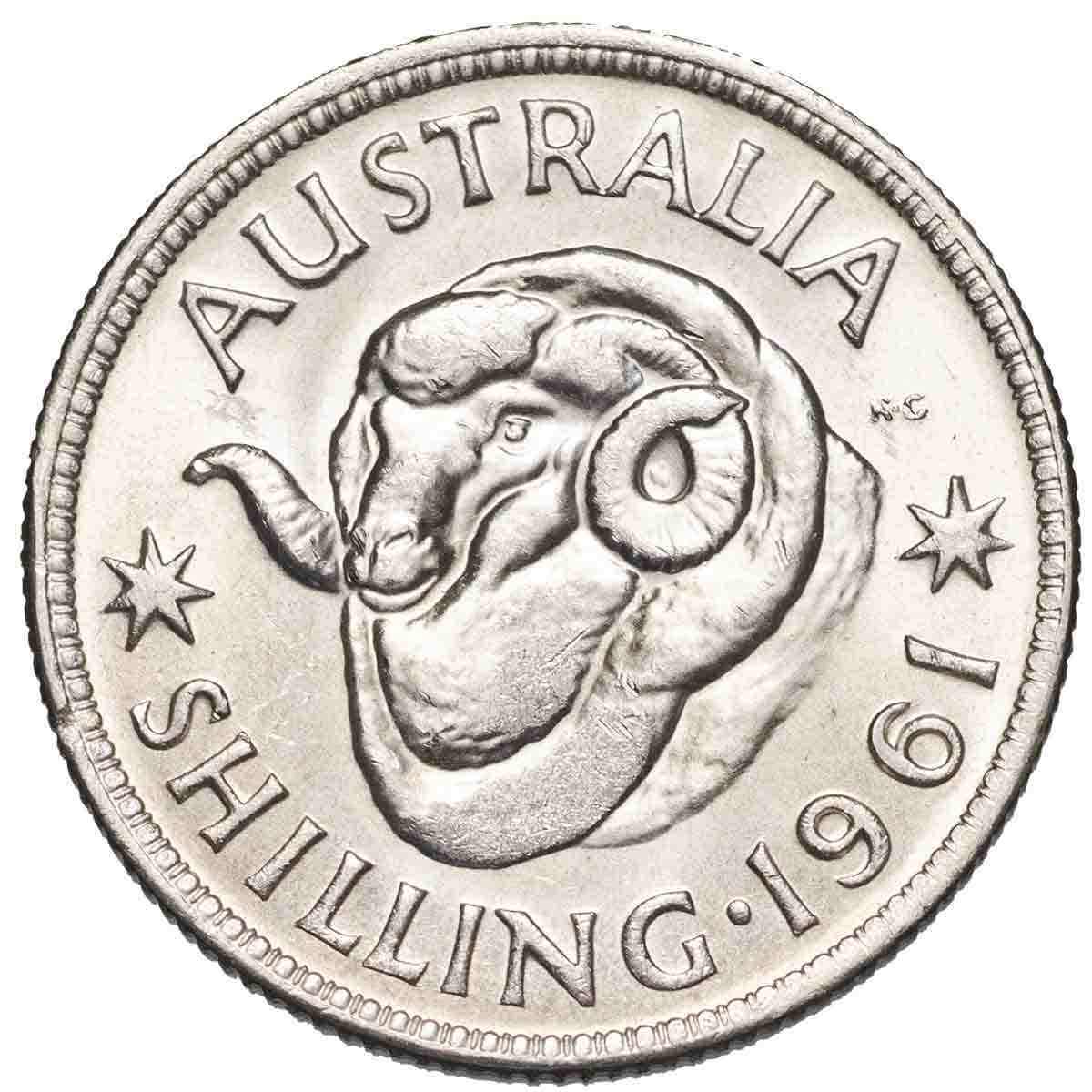 1961 Shilling Uncirculated