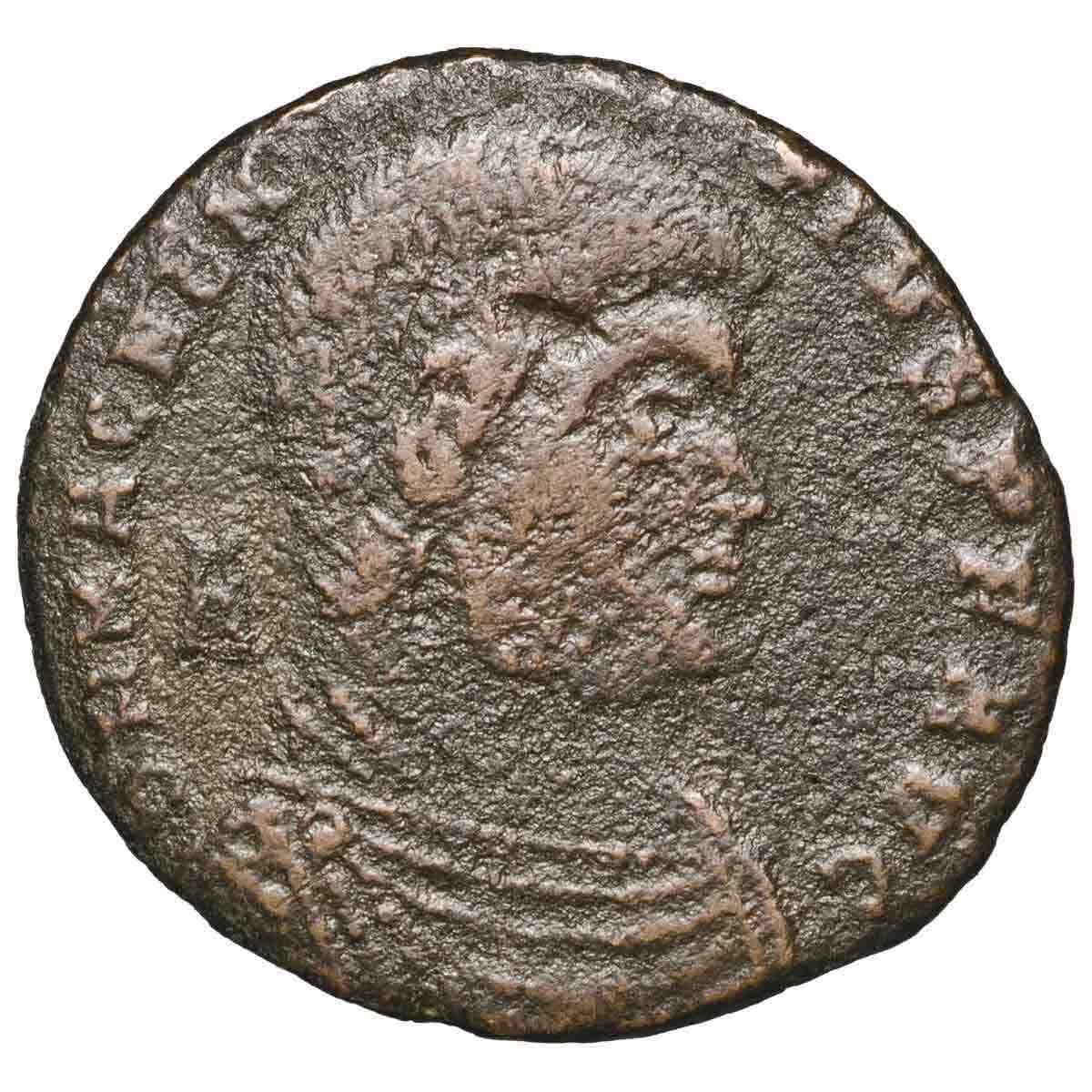 Magnentius 350-353AD Bronze Follis Coin Fine-Very Fine