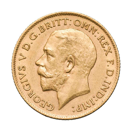 George V 1911P Gold Half Sovereign Very Fine
