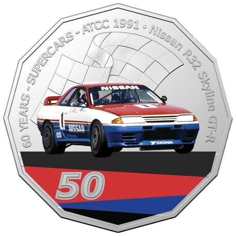 60 Years of Supercars 2020 50c Nissan Skyline Stamp & Coin Cover