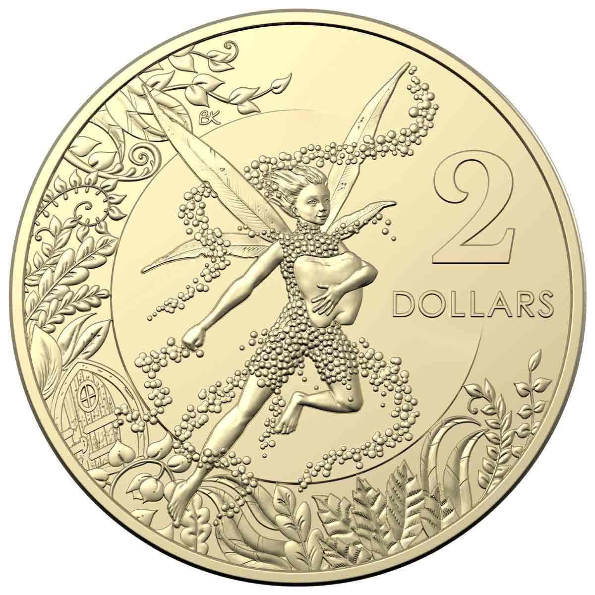 Australia 2021 $2 Tooth Fairy Aluminium-Bronze Uncirculated Coin