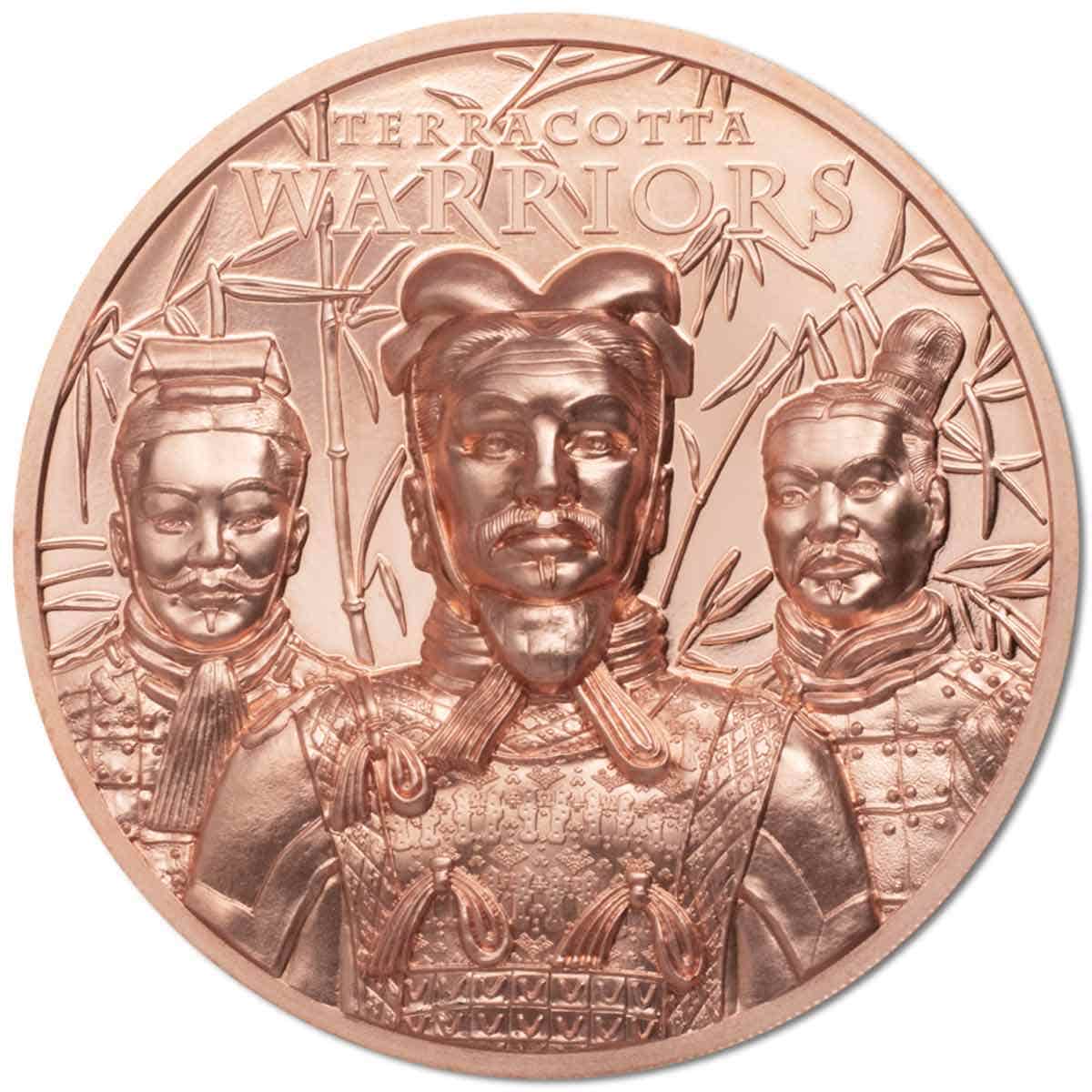 Terracotta Warrior 2021 $1 50g Copper Prooflike Coin