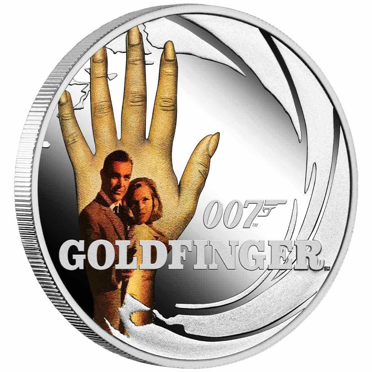 James Bond Goldfinger 2021 50c Colour 1/2oz Silver Proof Coin