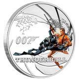 James Bond Thunderball 2021 50c Colour 1/2oz Silver Proof Coin