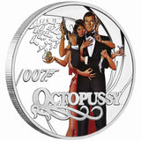 James Bond Octopussy 2021 50c Colour 1/2oz Silver Proof Coin