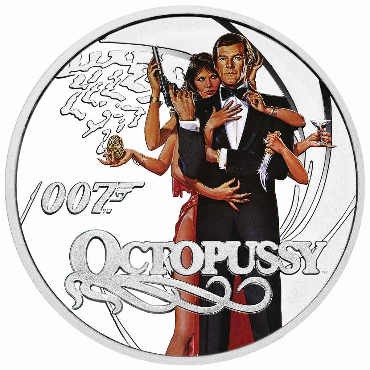 James Bond Octopussy 2021 50c Colour 1/2oz Silver Proof Coin