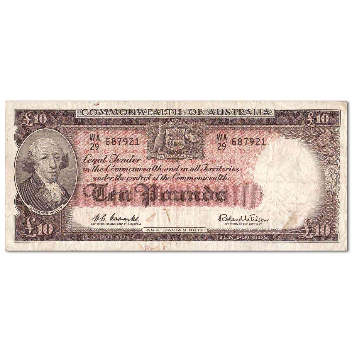 Australia Elizabeth II 1953-61 Fine-Very Fine 4-Note Type Set