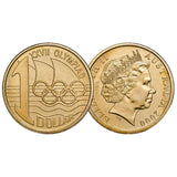 Australia Olymphilex 2000 $1 Aluminium-Bronze C & S Mintmark Uncirculated Coin Pair