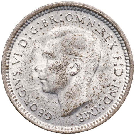 1947 Silver Threepence Uncirculated