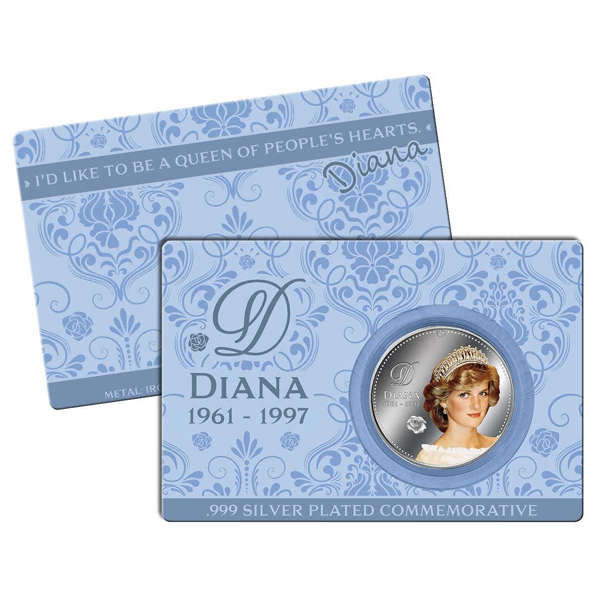 Diana, Princess of Wales Silver Plated Commemorative
