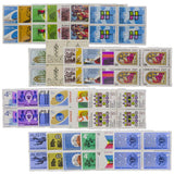 1966-1970 Set of 25 Different Blocks of Four (100 stamps) Mint Unhinged