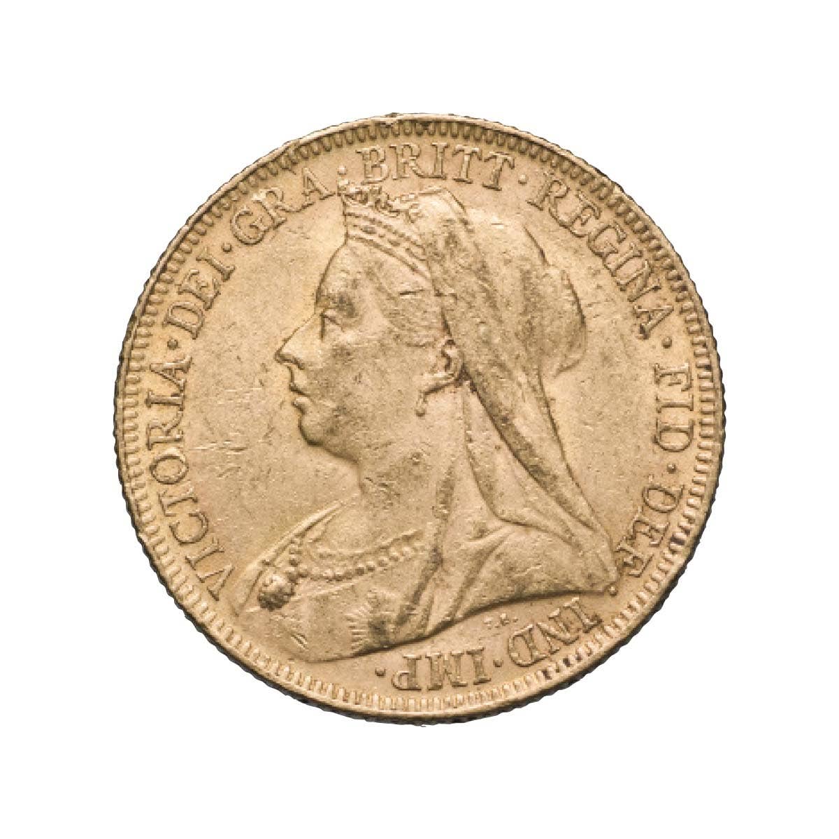 Queen Victoria 1899P Veiled Head Gold Sovereign Very Fine