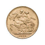 Queen Victoria 1899P Veiled Head Gold Sovereign Very Fine