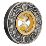Hourglass 2021 $2 2oz Silver Antique Coin