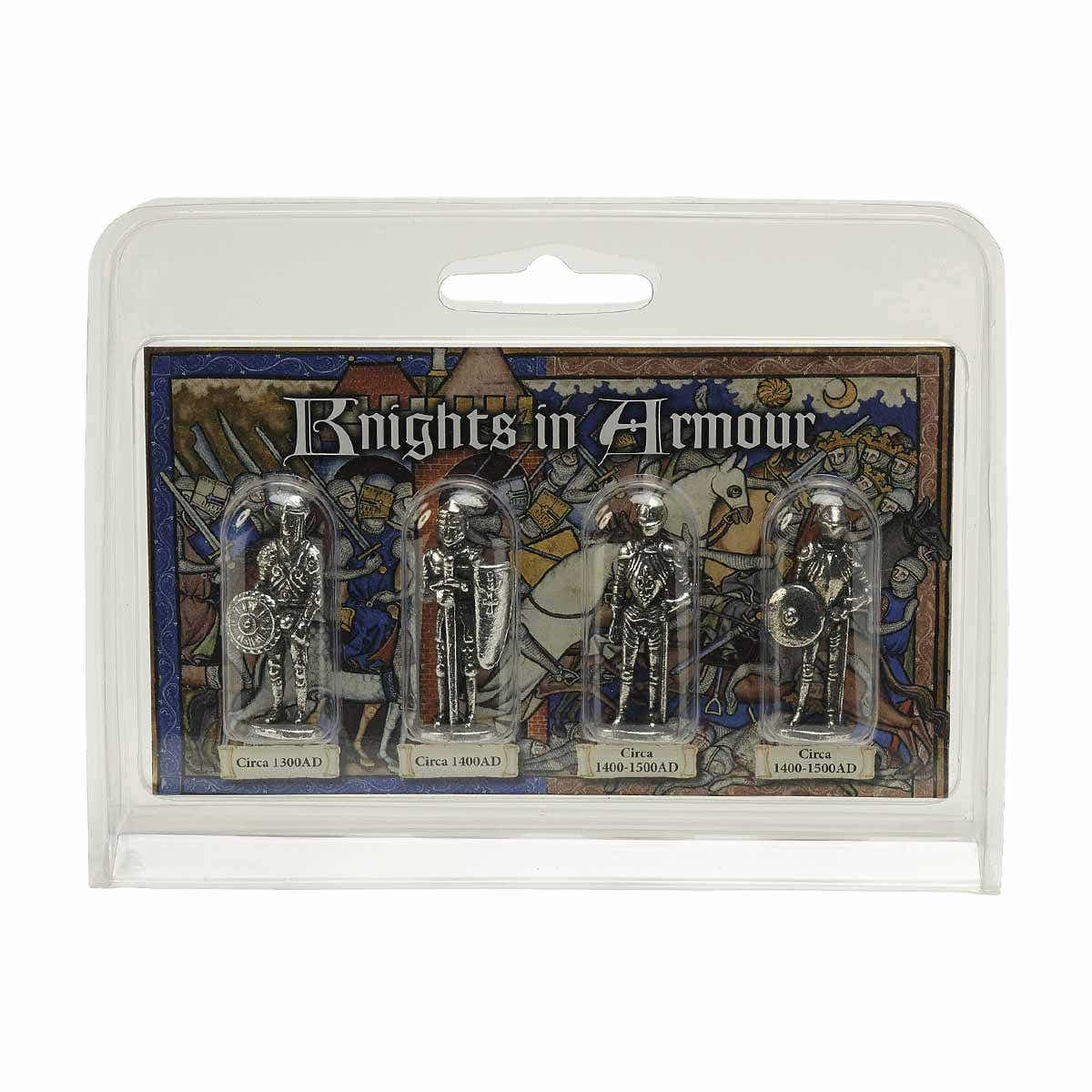 Knights In Armour Figures (Set of 4)