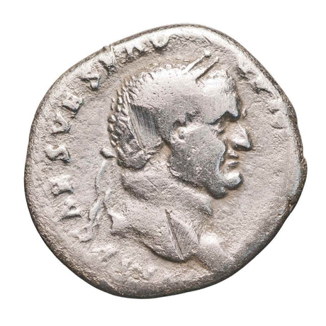 Vespasian 69-79AD Silver Denarius Vesta Standing Fine-Very Fine