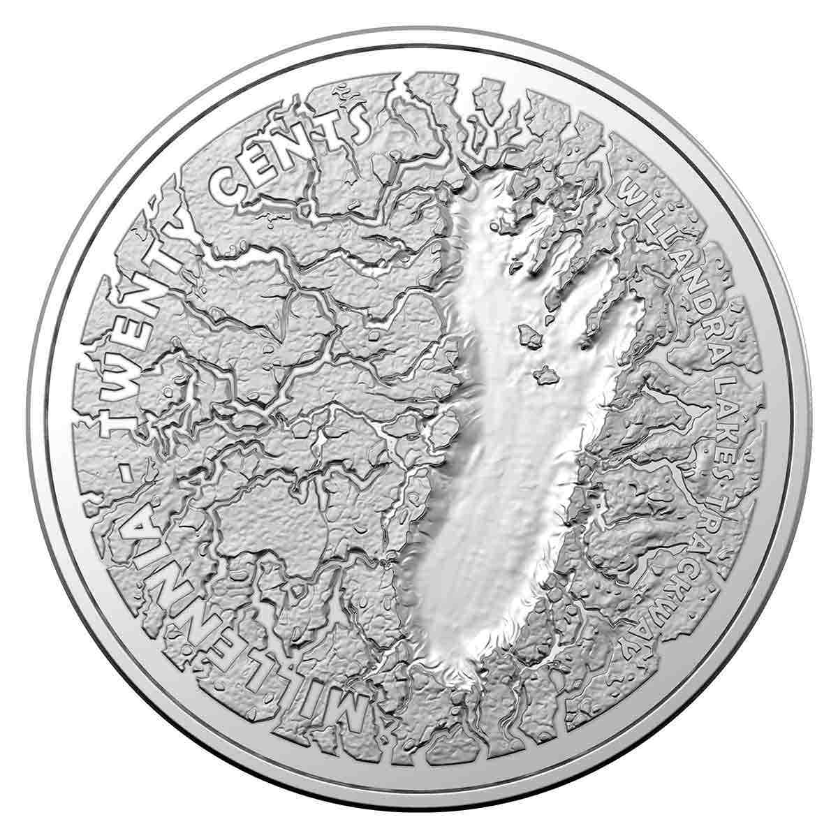 Mungo Footprint 2021 20c Cupro-Nickel Uncirculated Coin