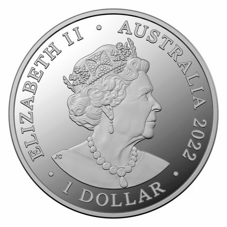 Kangaroo Bounding 2022 $1 1/2oz Silver Proof