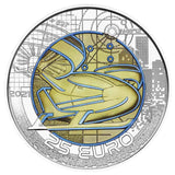Smart Mobility 2021 25€ Niobium Silver Uncirculated Coin