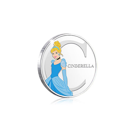 Disney C is for Cinderella Silver-Plated Commemorative
