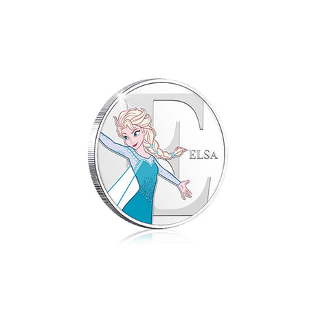 Disney E is for Elsa Silver-Plated Commemorative