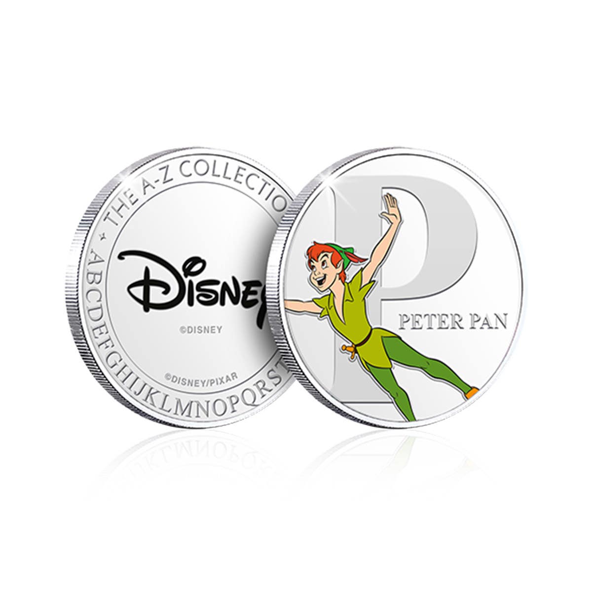 Disney P is for Peter Pan Silver-Plated Commemorative