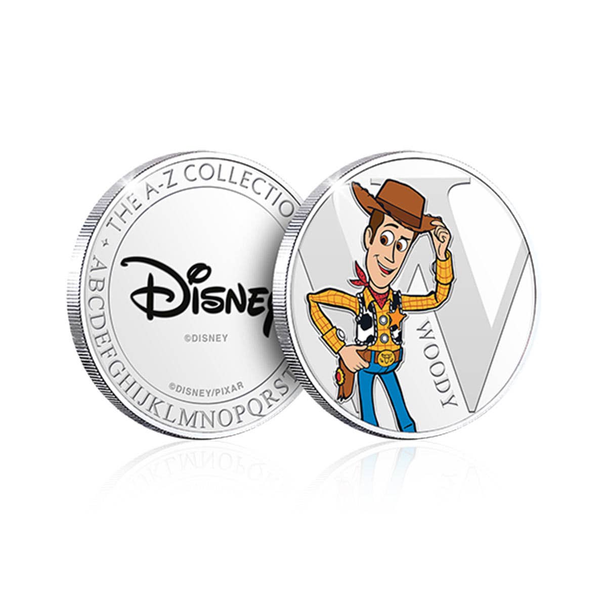 Disney W is for Woody Silver-Plated Commemorative