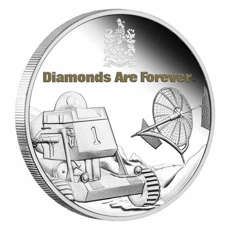 James Bond Diamonds are Forever 50th Anniversary 2021 $1 Coloured 1oz Silver Proof Coin