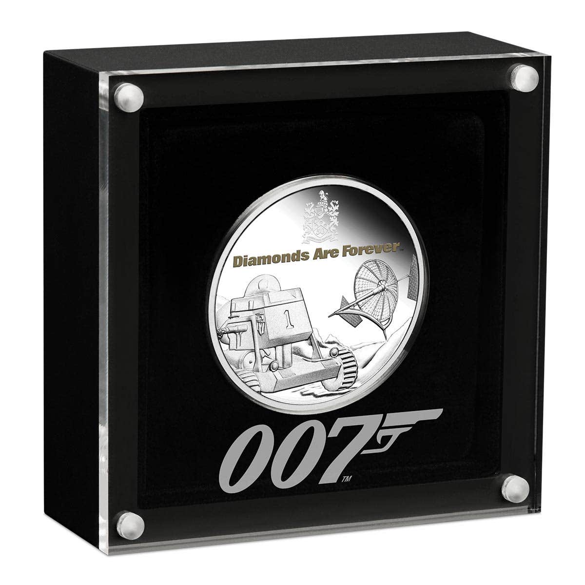James Bond Diamonds are Forever 50th Anniversary 2021 $1 Coloured 1oz Silver Proof Coin