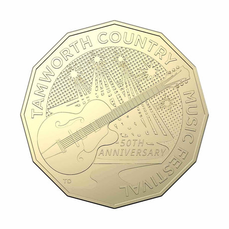 Tamworth Country Music Festival 50th Anniversary 2022 50c Uncirculated Coin