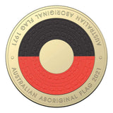 2021 $2 Aboriginal Flag Coloured Al-Br Uncirculated Mint Roll