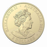 2021 $2 Aboriginal Flag Coloured Al-Br Uncirculated Mint Roll